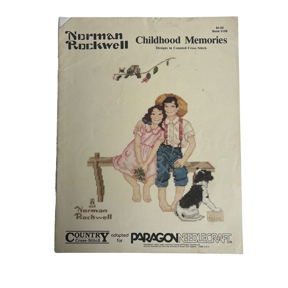 Norman Rockwell Counted Cross Stitch Designs Childhood Memories Paragon 5108